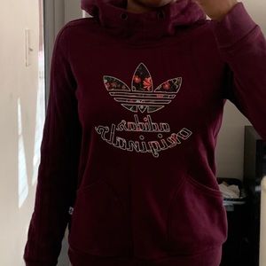 purple adidas hoodie